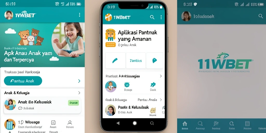 Antarmuka intuitif 11WBET untuk memantau anak dengan mudah.