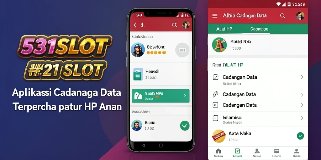 Antarmuka pengguna 531SLOT untuk cadangan data yang mudah dan cepat.