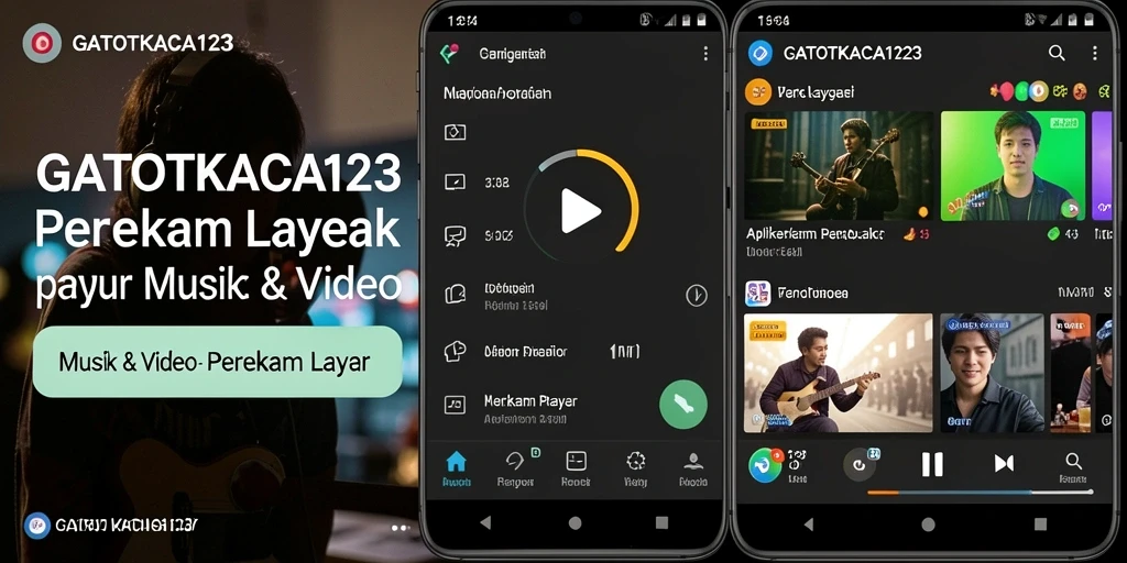 Tampilan antarmuka GATOTKACA123 saat merekam layar.