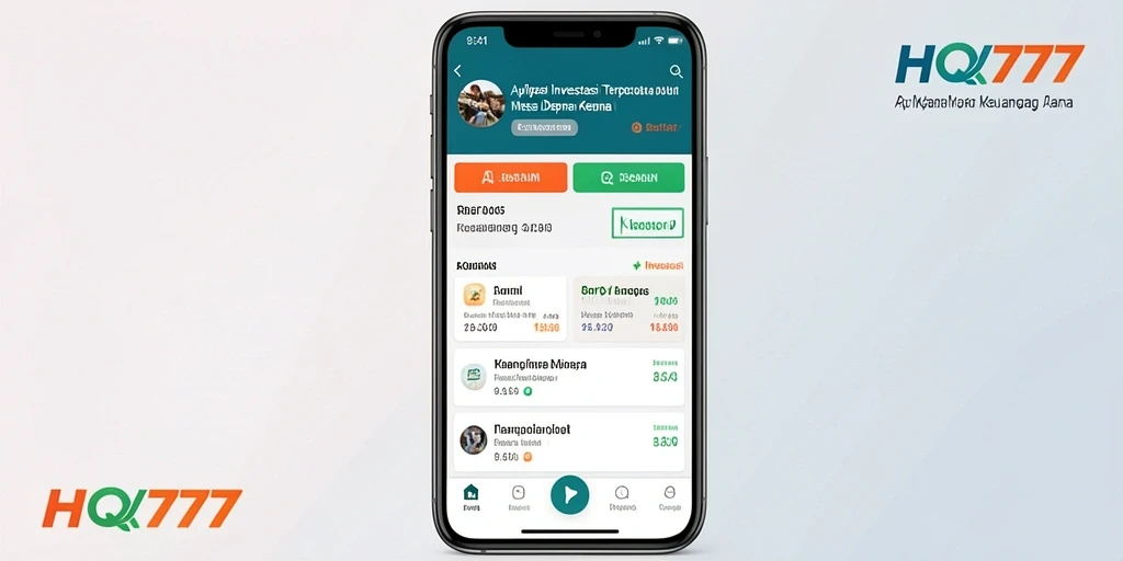 Tampilan aplikasi HQ777 yang menarik dan mudah digunakan untuk investasi.