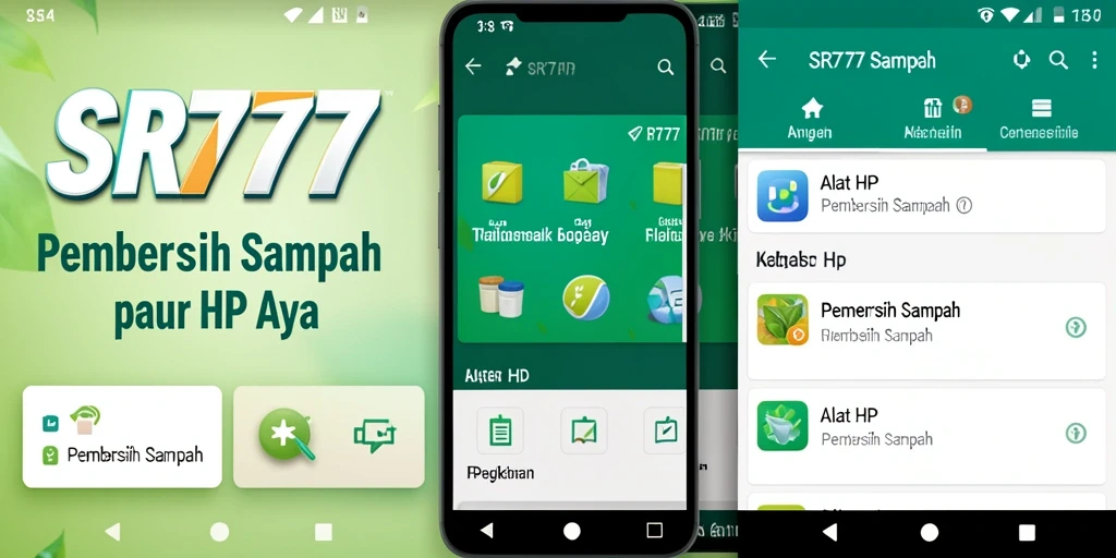Tampilan antarmuka SR777 yang sederhana dan fungsional saat membersihkan sampah.