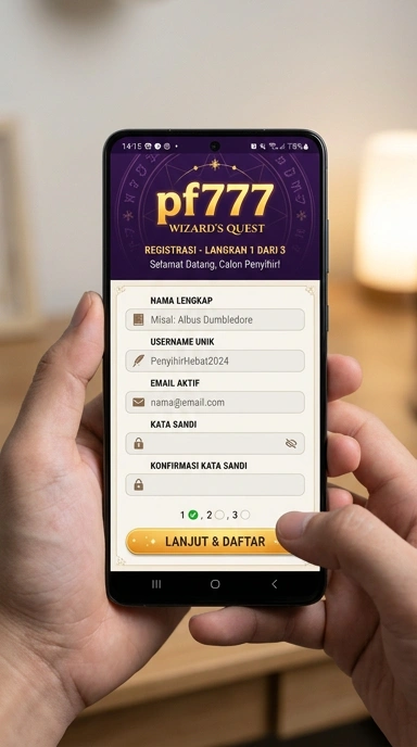 Cara Daftar Akun Baru pf777 dengan Mudah